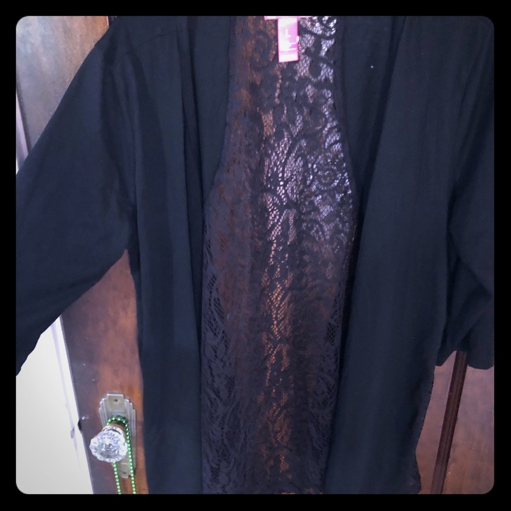 Black cardigan